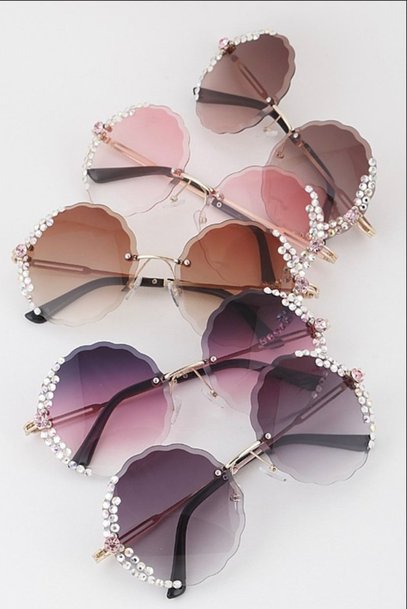 Glitz & Glam Jeweled Sunglasses - House of Dani.B
