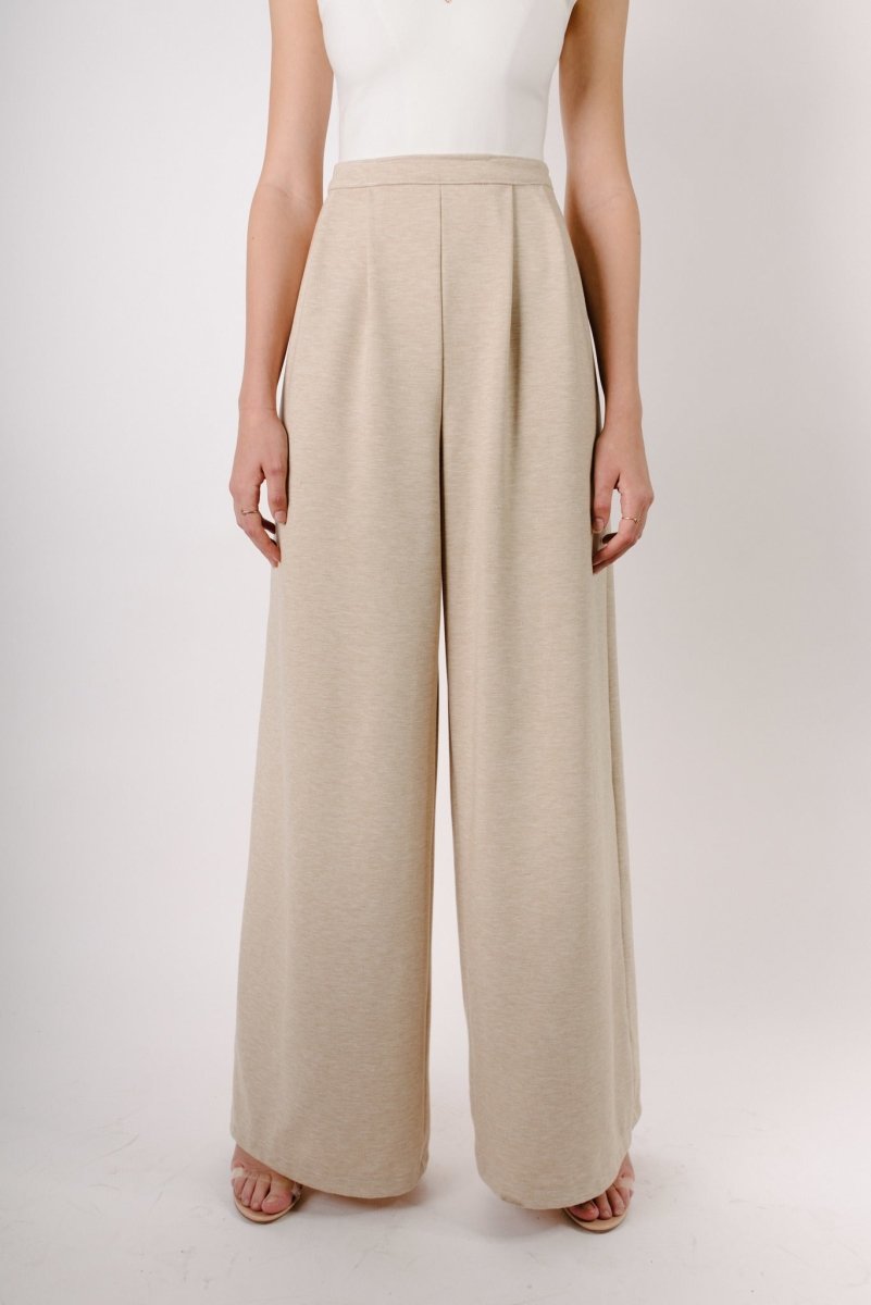 Nellie wide leg pleated pant - House of Dani.B